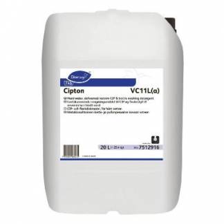 Reng&oslash;ring CIP Diversey Cipton VC11L h&oslash;jalkalisk til cleaning-in-place 20 ltr