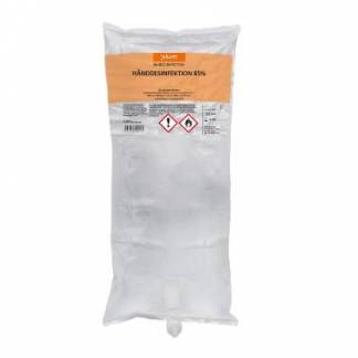 H&aring;nddesinfektion Flydende Plum 85\% ethanol 1000ml Pose til CombiPlum dispenser