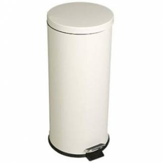 Pedalspand 30.3 ltr L&aelig;kagesikker inderspand St&aring;l Off-White