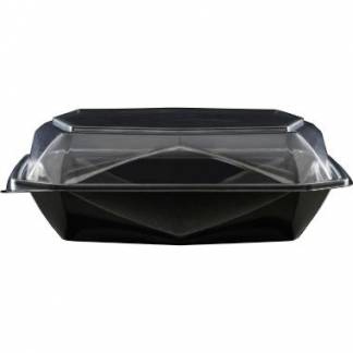 Multiboks Octaview 225x225x80 mm med l&aring;g APET Sort