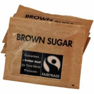 R&Atilde;&cedil;rsukker Sachets 2.5 gr Fairtrade Brun