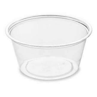 Dressingb&aelig;ger 60 ml rund &Oslash;62x30 mm RPET Klar