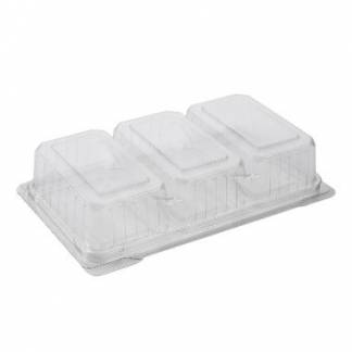 Sm&oslash;rrebr&oslash;dsbakke 3-rum 240x147x45 mm RPET Klar