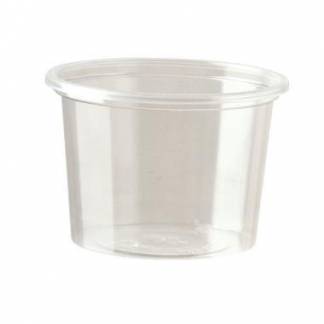 Dressingb&aelig;ger 100 ml &Oslash;70x47 mm Rundt PS Klar
