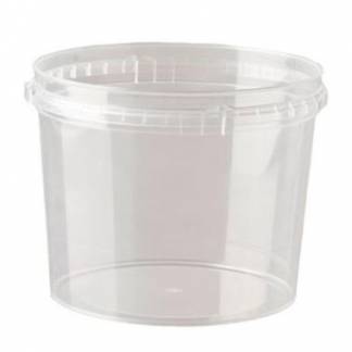 Plastb&aelig;ger 800 ml &Oslash;122xH97 mm Rund PP Klar