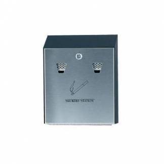 Askeb&aelig;ger Smokers Station 25.4x7.6x31.8 cm Galvaniseret st&aring;l Sort til v&aelig;g