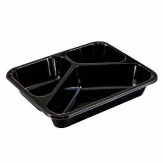 Bakke 3-rum 2227-3F 200/285/520 ml 227x178x43 mm CPET Sort