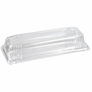 Bakke Flutes Rektangul&aelig;r 800ml L256xB100xH66mm APET Klar