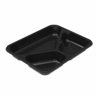 Bakke 3-rum 2227-3A CPET 150/210/400ml 227x178x30mm Sort