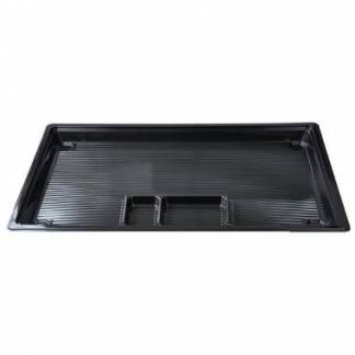 Sushibakke 1-rum Stor/2-rum Sm&aring; 500x280x28 mm APET Sort