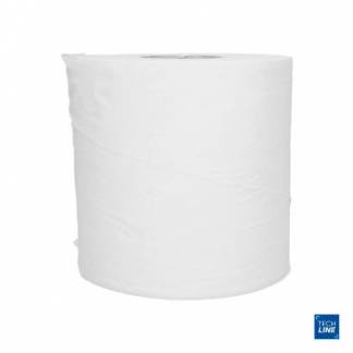 H&aring;ndkl&aelig;derulle Techline 1-lag &Oslash;19 x B19 x 245M m/hylse Genbrugsfiber. Hvid