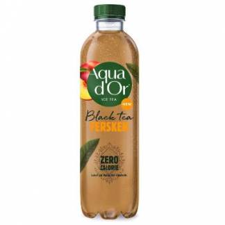 Iste Aqua d'or Sort te/Fersken 0.5 ltr uden Sukker