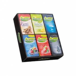 Te Pickwick mix Frugt og Sort te 6 pk &aacute; 20 breve