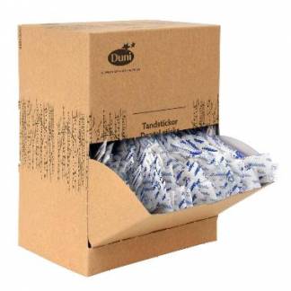 Tandstik Jordan Trekantet enkeltpakket Tr&Atilde;&brvbar; FSC i Klar/Hvid folie