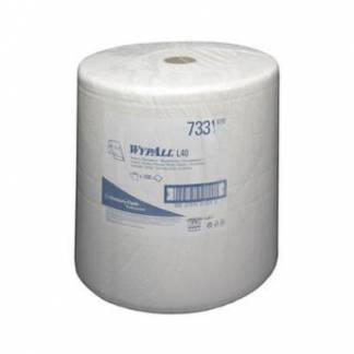 Aft&oslash;rringsrulle Industri Wypall Polerulle L30 3-lag &Oslash;38.5cm B37cmxL380m Mix Hvid