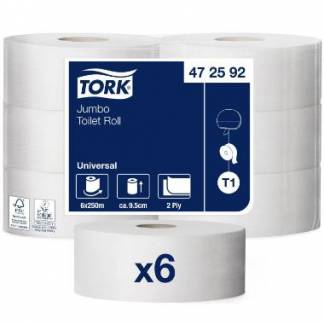 Toiletpapir Tork Jumbo Midi 2-lag 250m