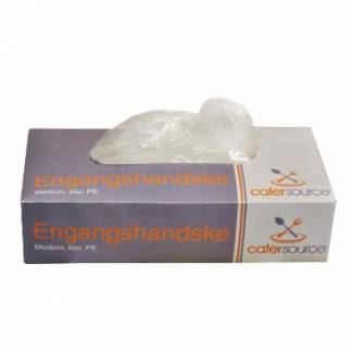 Handske Engangs Catersource str M 240x120x63 mm i boks LDPE