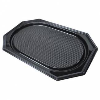 Fad 36x54 cm Stor Plast PET Sort L&aring;g p&aring; 73705