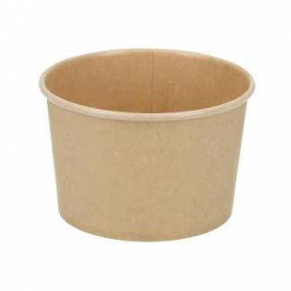 Papb&aelig;ger Verive soup-to-go 240 ml /8 oz &Oslash;96 x 58 mm pap/PLA Brun kraft