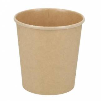 Papb&aelig;ger Verive soup-to-go 450 ml /16 oz &Oslash;96 x 98 mm pap/PLA brun kraft