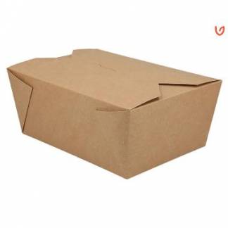 Takeaway &aelig;ske Verive 140/160x195/220x90 mm 2700 ml kraft biocoating Brun