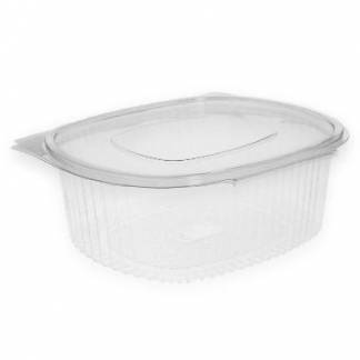 Plastb&aelig;ger Verive 2000 ml oval h&aelig;ngslet l&aring;g 225x198x83 mm RPET Klar