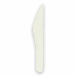 Kniv Verive 157mm h&aring;rdt papir kraftig bionedbrydelig glat overflade hvid