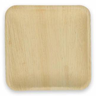 Tallerken Verive palmeblad firkantet L18xB18xH3cm natur