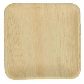 Tallerken Verive palmeblad firkantet L24xB24xH2.5cm natur