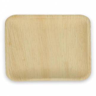 Tallerken Verive palmeblad firkantet L24xB16xH2cm natur