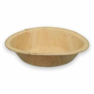 Sk&aring;l Verive palmeblad rund 40 ml &Oslash;6xH2cm natur