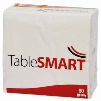 Serviet TableSMART 33x33cm 3-lag hvid