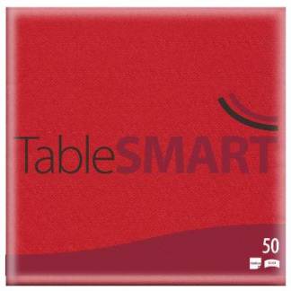 Serviet TableSMART airlaid 40x40 cm 1/4 fold R&oslash;d