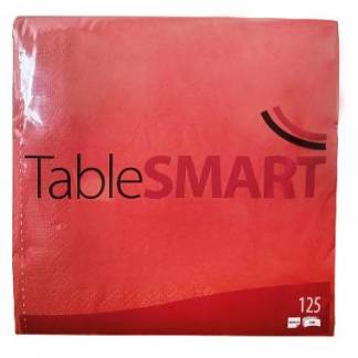 Serviet TableSMART 33x33cm 3-lag R&oslash;d