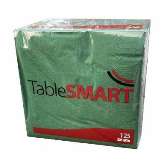 Serviet TableSMART 33x33cm 3-lag M&oslash;rkegr&oslash;n