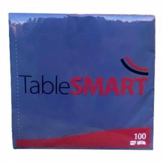 Serviet TableSMART 40x40cm 3-lag M&oslash;rkebl&aring;