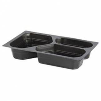 Bakke 3-rum 1/4 GN 210/380/500 ml 265x162x45 mm PP Sort