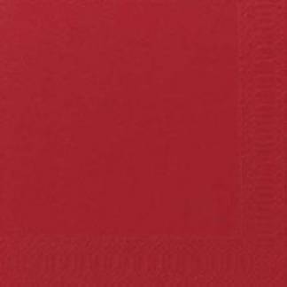 Serviet Duni 33x33cm 3-lag R&oslash;d 125 stk