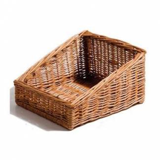 Br&oslash;dkurv 30x35x19/9 cm H&aring;ndlavet flet Brun