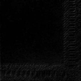 Serviet Duni 40x40cm 3-lag Sort 125 stk