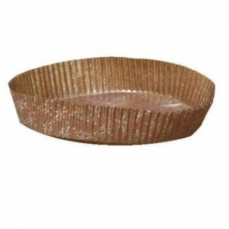 Mazarinform nr 200 &Oslash;145x30 mm Brun/Guld