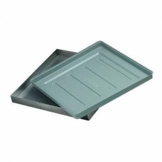 Spildbakke 52x52x3.5 cm Plast Gr&aring; til Opvaskekurve