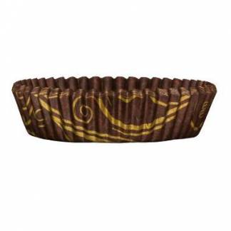 Kagekapsel nr 12 &oslash;75x20 mm Brun/Guld