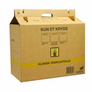 Papkasse til risikoaffald 500x248x320 mm