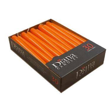 Antiklys &Oslash;22x245 mm Br&aelig;ndetid 7.5 timer Orange