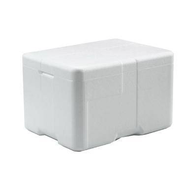 Termokasse 17 ltr 40x30x25 cm Coolsafe Medium med L&aring;g EPS Hvid