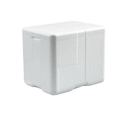 Termokasse 25 ltr 40x30x33 cm Coolsafe Large med L&aring;g EPS Hvid
