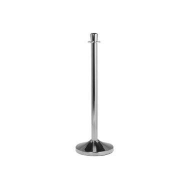 Afsp&aelig;rringsstolpe Securit H100 cm uden Base Krom