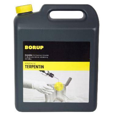 Terpentin Borup Mineralsk Terpentin 5ltr til affedtning/malingfortynder