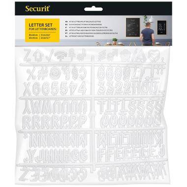 Bogstavs&aelig;t Securit 256 stk. Hvid